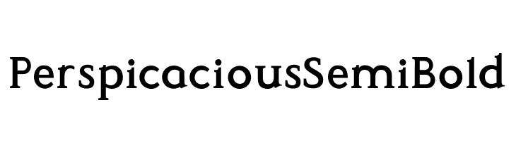 Perspicacious SemiBold  Frei Schriftart Herunterladen