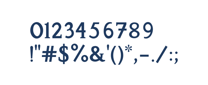 Perspicacious SemiBold Other Characters