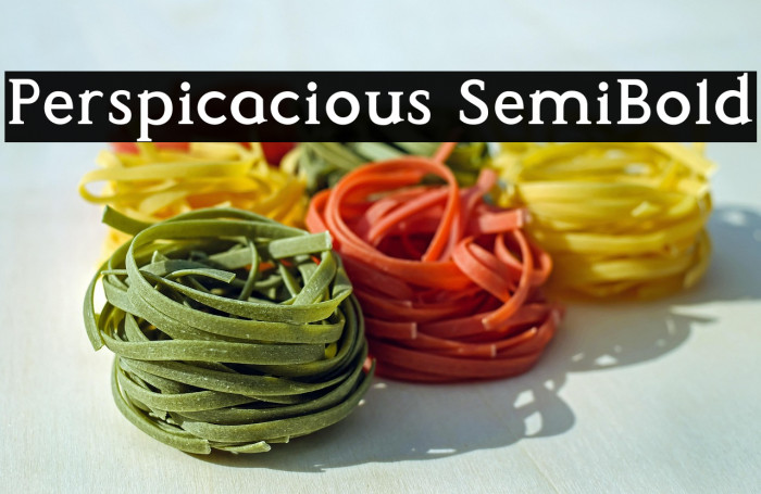 Perspicacious SemiBold Example 1