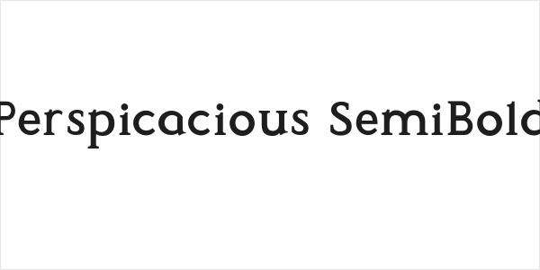 Perspicacious SemiBold Logo