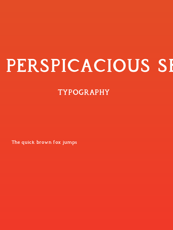 Perspicacious SemiBold Poster