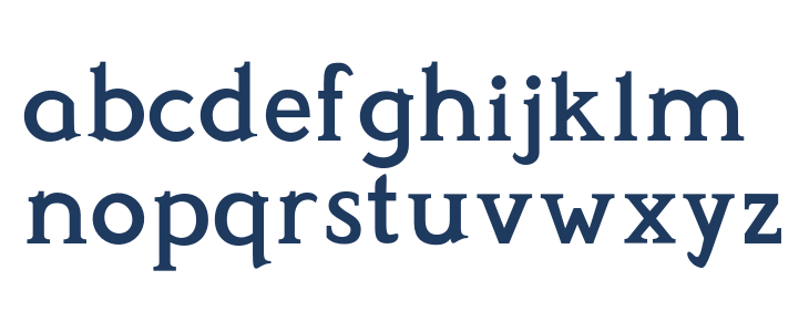 Perspicacious SemiBold Lowercase