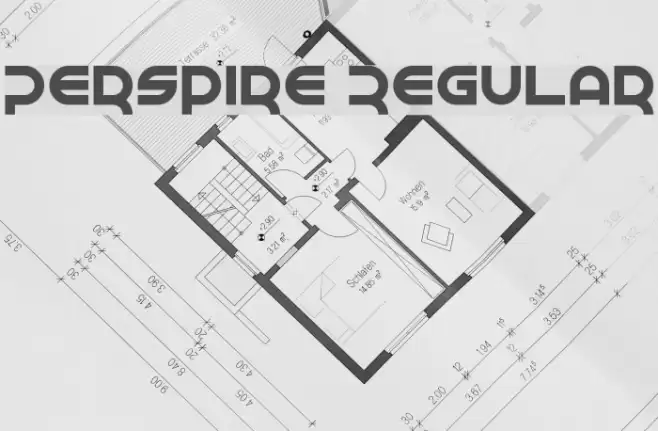 Perspire Regular Font examples