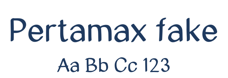 Pertamax fake Font Preview