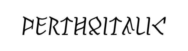 Pertho Italic  Free Fonts Download
