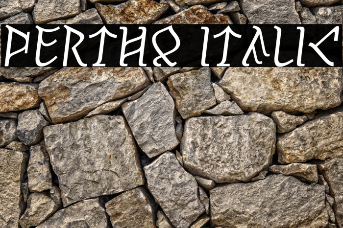 Pertho Italic Example 1