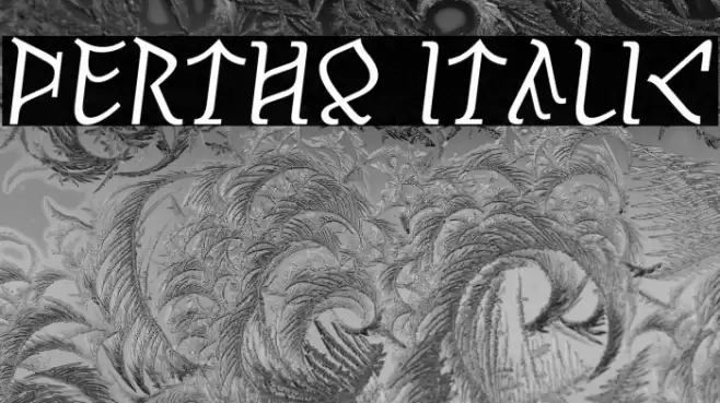 Pertho Italic Font examples