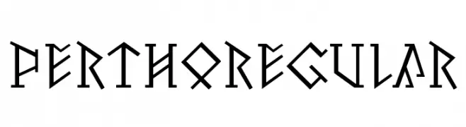 Pertho Regular  font caratteri gratis