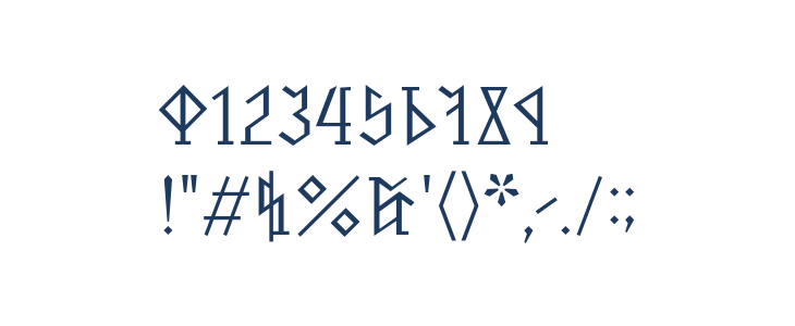 Pertho Regular Other Characters