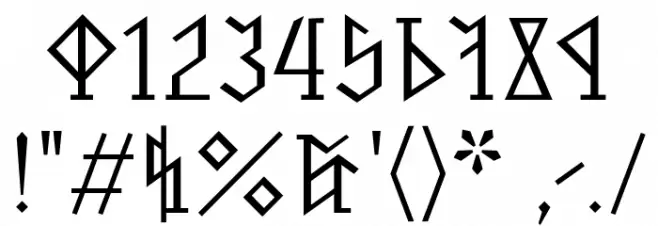 Pertho Regular Font OTHER CHARS