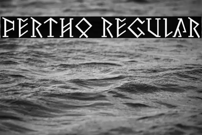 Pertho Regular Font examples