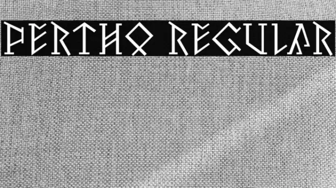Pertho Regular Font examples