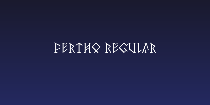 Pertho Regular Social Header