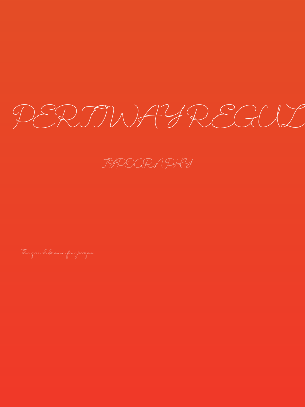 Pertiway Regular Poster