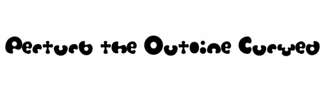 Perturb the Outline Curved  免费字体下载