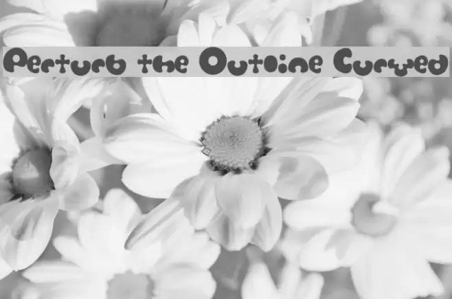 Perturb the Outline Curved Font examples
