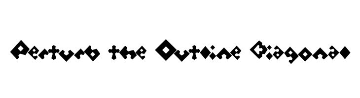 Perturb the Outline Diagonal  Fuentes Gratis Descargar