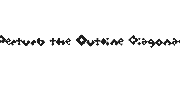 Perturb the Outline Diagonal Logo