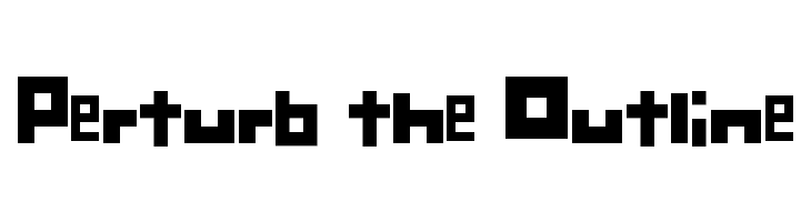 Perturb the Outline फ़ॉन्ट