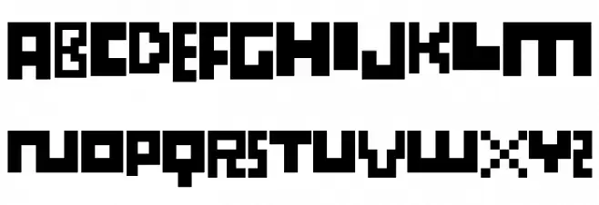 Perturb the Outline Шрифта ВЕРХНИЙ