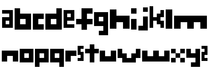 Perturb the Outline Font LOWERCASE