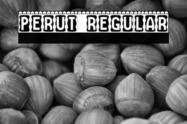 Perut Regular फ़ॉन्ट examples