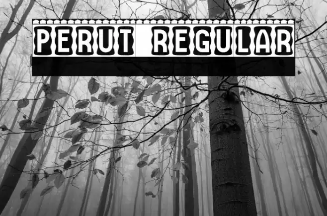 Perut Regular फ़ॉन्ट examples