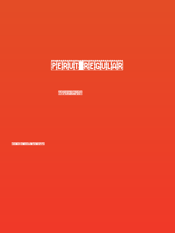 Perut Regular Poster