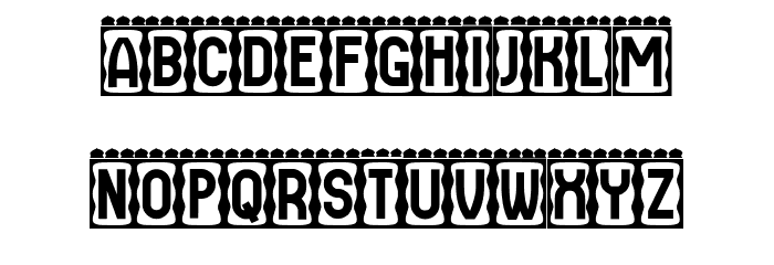 Perut Regular Font LOWERCASE
