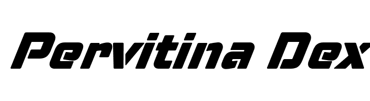 Pervitina Dex  フリーフォントのダウンロード
