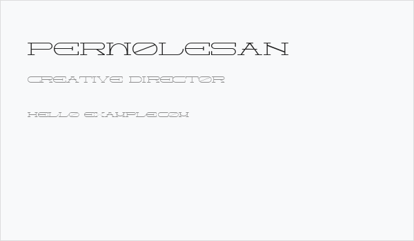 Perwolesan Business Card