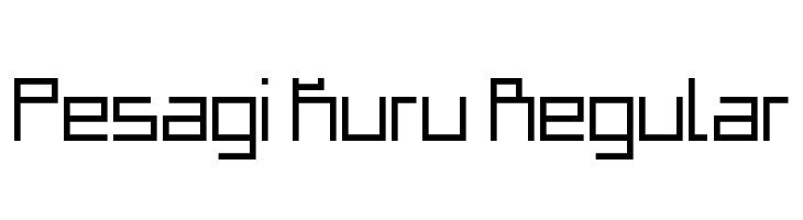 Pesagi Kuru Regular Font