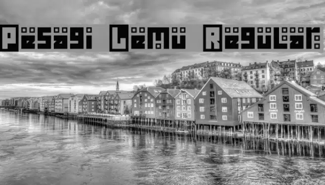 Pesagi Lemu Regular Font examples