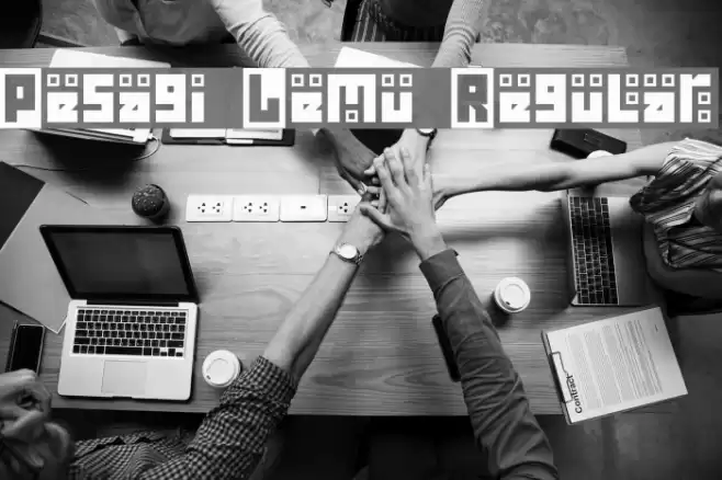 Pesagi Lemu Regular Font examples