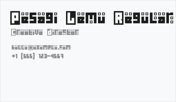 Pesagi Lemu Regular Business Card