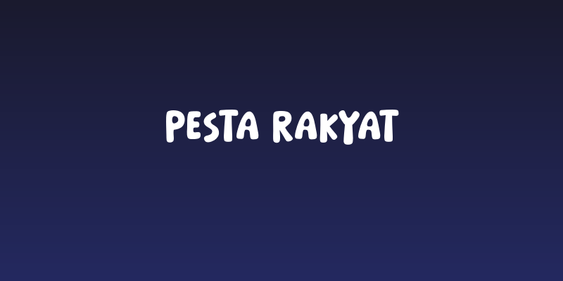 Pesta Rakyat Social Header