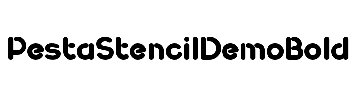 Pesta Stencil Demo Bold  नि: शुल्क फ़ॉन्ट्स डाउनलोड