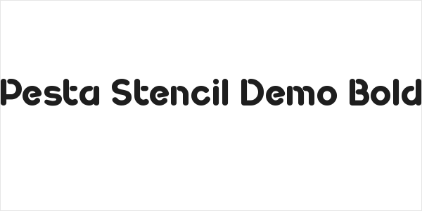 Pesta Stencil Demo Bold Logo