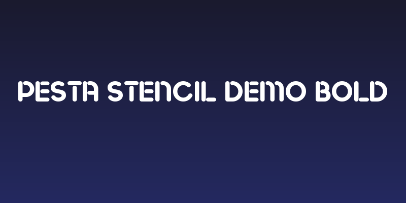 Pesta Stencil Demo Bold Social Header