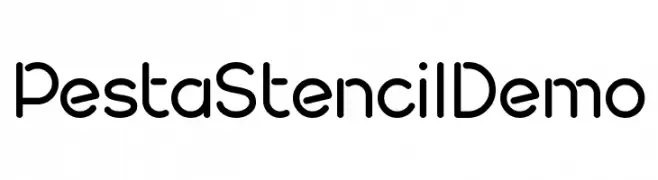 Pesta Stencil Demo  font caratteri gratis