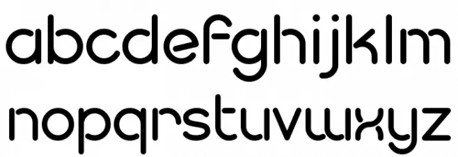 Pesta Stencil Demo Schriftart Kleinbuchstaben