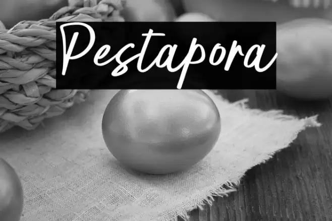 Pestapora Font examples