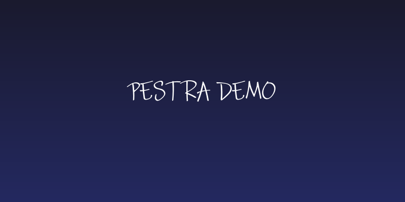 Pestra Demo Social Header