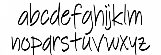 Pestra Demo Schriftart Kleinbuchstaben