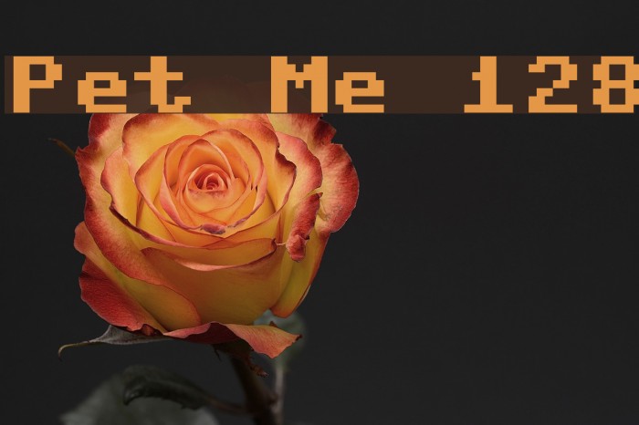 Pet Me 128 Font examples