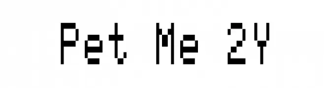 Pet Me 2Y  フリーフォントのダウンロード