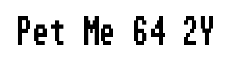Pet Me 64 2Y Font