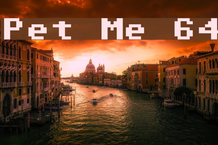 Pet Me 64 Font examples