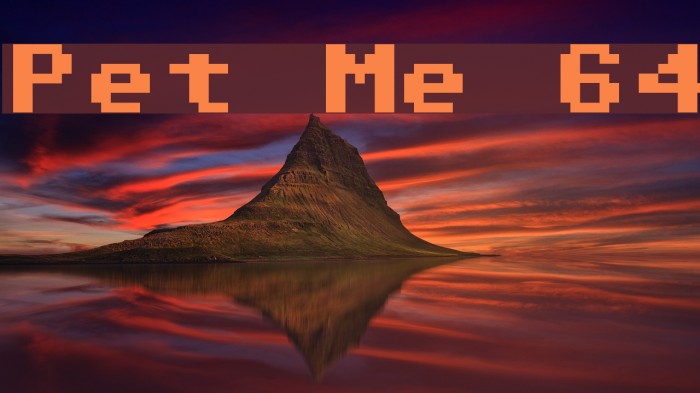 Pet Me 64 Font examples