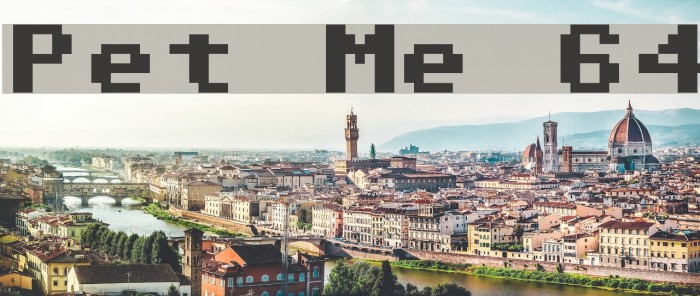 Pet Me 64 Font examples
